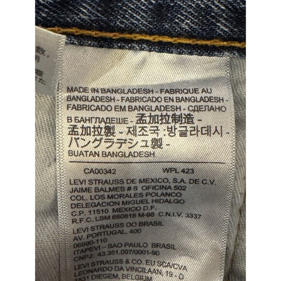 LEVIS 550 MENS RED TAB BLUE DENIM JEANS TAG SIZE 34 X 34 Nicely Worn Classic - Picture 9 of 10